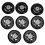 Replacement inline skate wheels 64mm for roller skates - 8 pack set with bearings 1