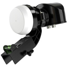 SLx LNB 2 Quad Output, LNB for Satellite Dish Freesat/Satellite Recievers, KU Band, Universal LNB for Sky HD, Sky HD+, Freesat HD, 25MHz PLLCrystal T