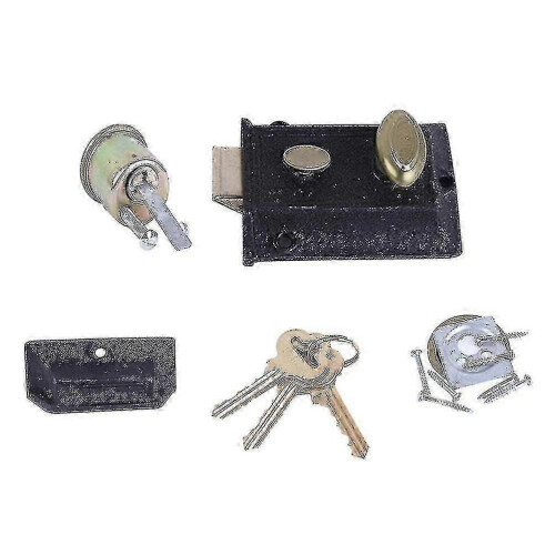 Spring outer door lock for vintage style and durability