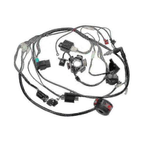 Ensemble électrique complet pour pit bike/quad avec faisceau de câblage