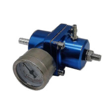 Brandstofdrukregelaar voor voertuigen, instelbaar van 0-140 psi, aluminiumlegering.