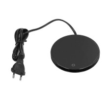Aluminum alloy heating plate for mugs, 18W portable cup warmer with EU plug
