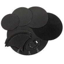 Juego de 10 almohadillas silenciosas para batería, silenciador de EVA para accesorios de percusión.