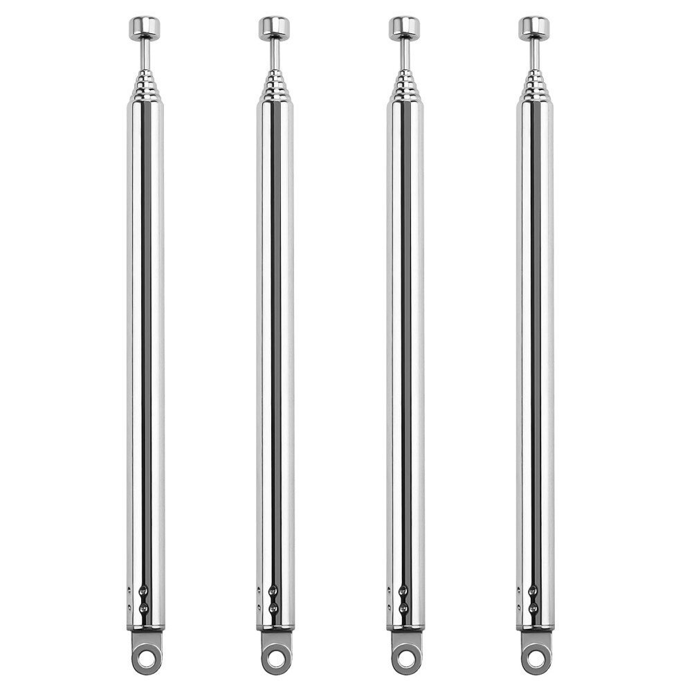 Voogenzek 4 Pcs 55Cm 7 Section Replacement Telescopic Aerial Antenna, Dab Fm Radio Antenna, Portable, For Dab Am/Fm Stereo Reception 5008509092385