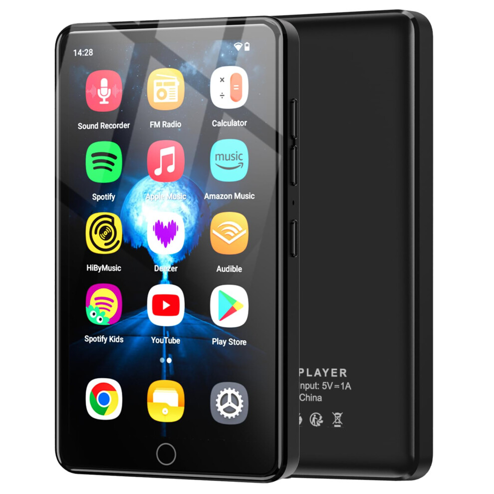 96Gb Mp3 Player With Bluetooth And Wifi, 4.02" Ips Hd Touch Screen Mp4 Player With Speakers, Music Player For Kids With Android 13 Os, Android Mp4 Mp 5009178374215