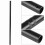Retro Flat Motorcycle Handlebar 22mm Black 18