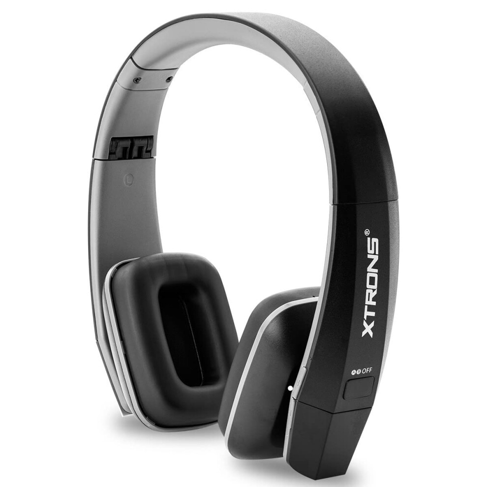 Xtrons Ir Wireless Headphones Dual Channel Stereo Infrared Headsets Cordless Two Channels With Built-In Ir Transmitter Black 5000220587430