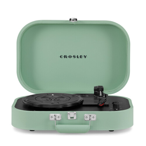 Crosley Crosley Discovery Portable Turntable, Bluetooth Record Player, Seafoam
