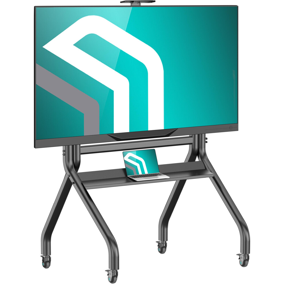 Onkron Mobile Tv Stand On Wheels 60-120 Inch Large Screens & Interactive Panels Up To 120 Kg, Portable Tv Stands Vesa 200X200-1000X600, Height Adjust 5002755313430