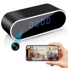 Sueirn WiFi Hidden Spy Clock Camera Secret Nanny Cam With Motion Detection