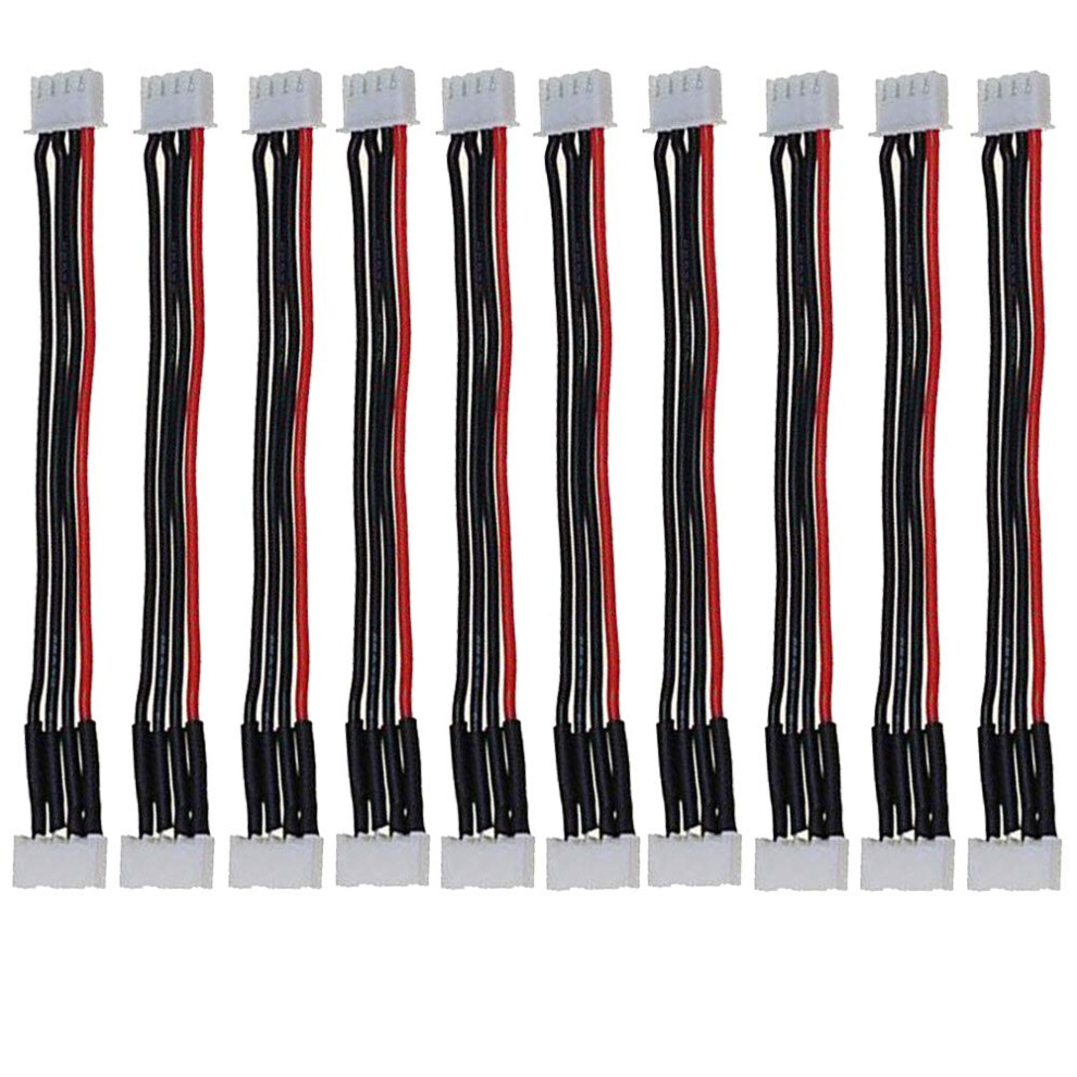 Maihuijia 10Pcs Jst-Xh Balance Plug Male To Female 2S 3S 4S 5S 6S Charging Extension Cord 15Cm Balance Cord For Rc Lithium Battery (3S) 5009043998775