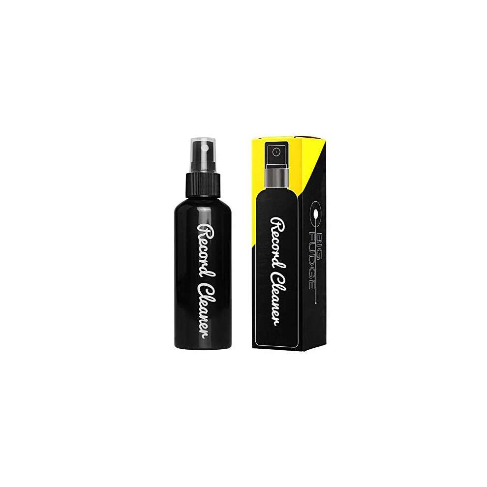 Big Fudge Record Cleaning Solution For Vinyl Records - 100Ml (3.4Oz) - Lp Cleaner Fluid Refill Bottle For 4-In-1 Cleaning Kit - W/Fine Spray Nozzle 5005448139805