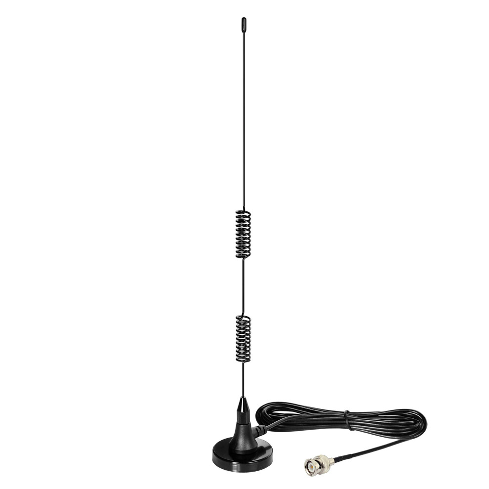 Bingfu Radio Scanner Antenna Magnetic Base Hf Vhf Uhf Two Way Ham Radio Police Bnc Male Antenna 20-1300Mhz Compatible With Police Radio Scanner 5007308315855