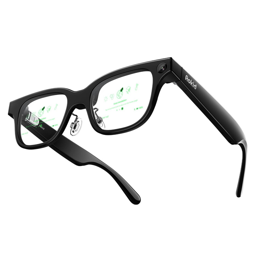 Rokid Glasses (With Display), Ai & Ar Smart Glasses, First Ai Glasses With Chatgpt & Gemini Support, Ultra- 49G, Real-Time Translation & Navigat Light 5009783758165