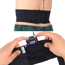 URSA Waist Strap - Ultra Slim, Breathable & Stretchy Microphone Transmitter Straps. Compatible with Most Transmitter/Receivers (Black, Medium Waist -