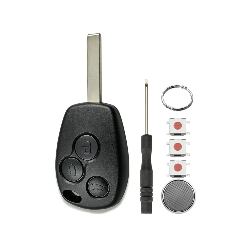 3 Buttons Key Fob Case For Renault Clio Replacement For Rrenault Modus Twingo Scenic Kangoo Dacia Laguna Megane Logan Espace Key Cover With Va2 Blade 5001471279013