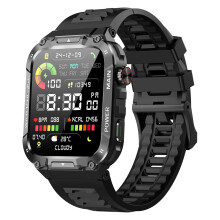 Military Smart Watch for Men 1.96 Inches Outdoor Sports Smartwatch with Answer/Make Call,Fitness watch,Blood Oxygen,Heart Rate and Sleep Monitor Comp
