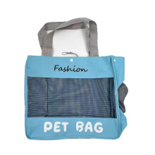 (SKY BLUE) Portable Pet Shoulder Tote Bag Breathable Carrier Small Cats Dogs Outdoor Travel Shopping Daily Walking Outing Transport Pouch