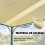Outsunny Pérgola Beige 390 x 295 x 213 cm 3
