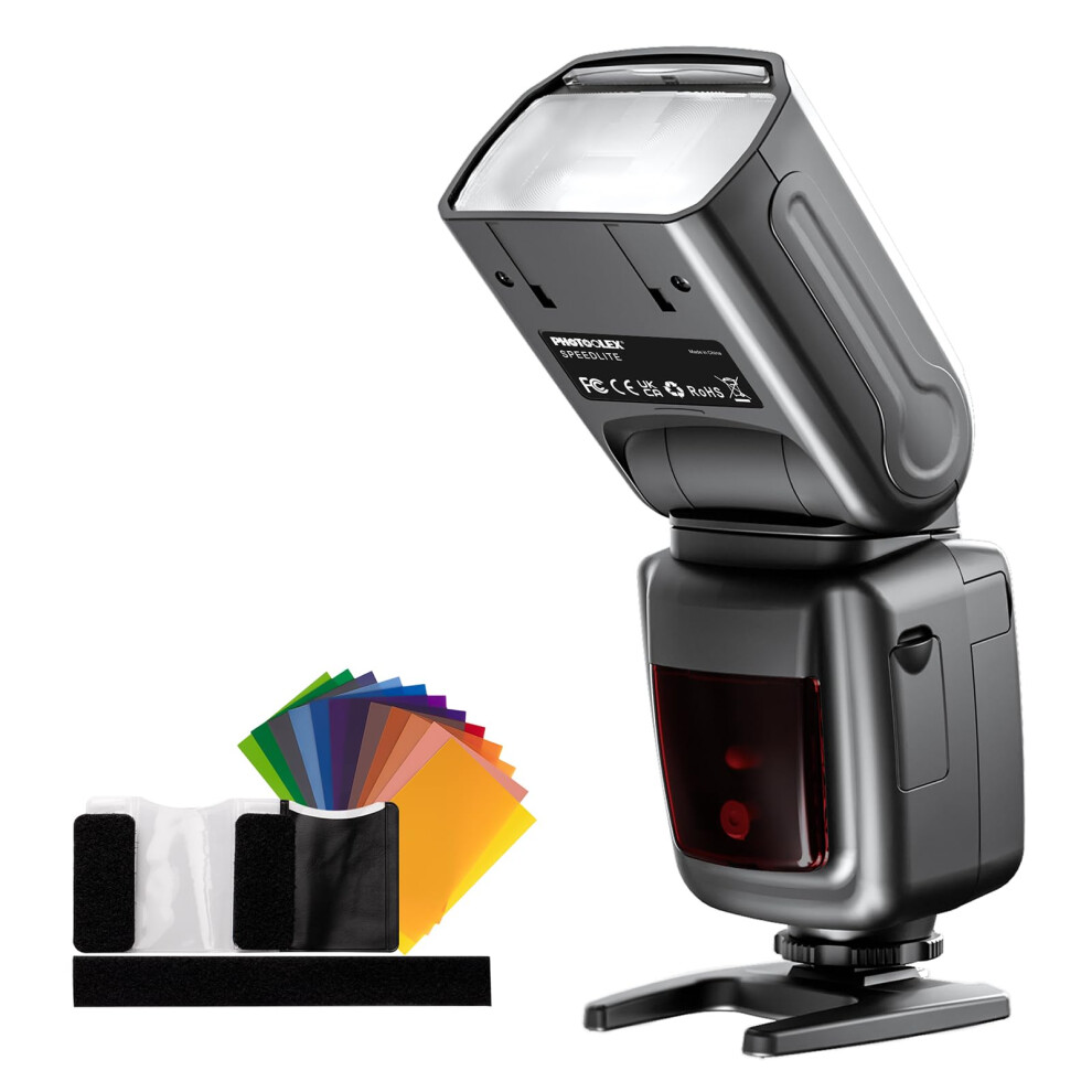 Photoolex Camera Flash Speedlite For Canon Nikon Sony Panasonic Olympus Fujifilm Pentax Sigma Minolta Leica And Other Slr Digital Cameras And Digital 5009336402590