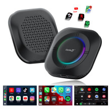 CarlinKit Android 13 CarPlay AI Box,Wireless CarPlay and Wireless Android Auto Adapter for Wired CarPlay cars,RAM 4G+ROM 64G,CarlinKit Tbox S2 Suppor