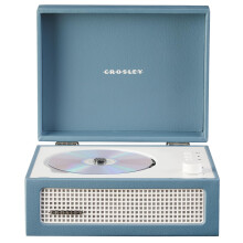 Crosley Voyager Portable CD Player with Bluetooth, Built-In Stereo Speakers & FM Radio – Rechargeable CD Players for Home, Office & Travel with Head