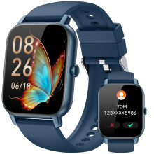 Mindimp Smart Watches for Women Men, 1.85 inch HD Fitness Tracker Watch with Activity Counter/Sleep Monitor/ 110+ Sports Modes, IP68 Waterproof Smart