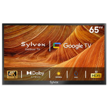 SYLVOX Outdoor TV, 65 Inch Smart TV 4K UHD 1000 Nit Brightness, Waterproof Outdoor Television for Partial Sun, Ideal for Patio Backyard, Works with G