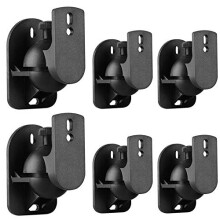 TNP Universal Satellite Speaker Wall Mount Bracket Ceiling Mount Clamp with Adjustable Swivel and Tilt Angle Rotation for Surround Sound System Satel