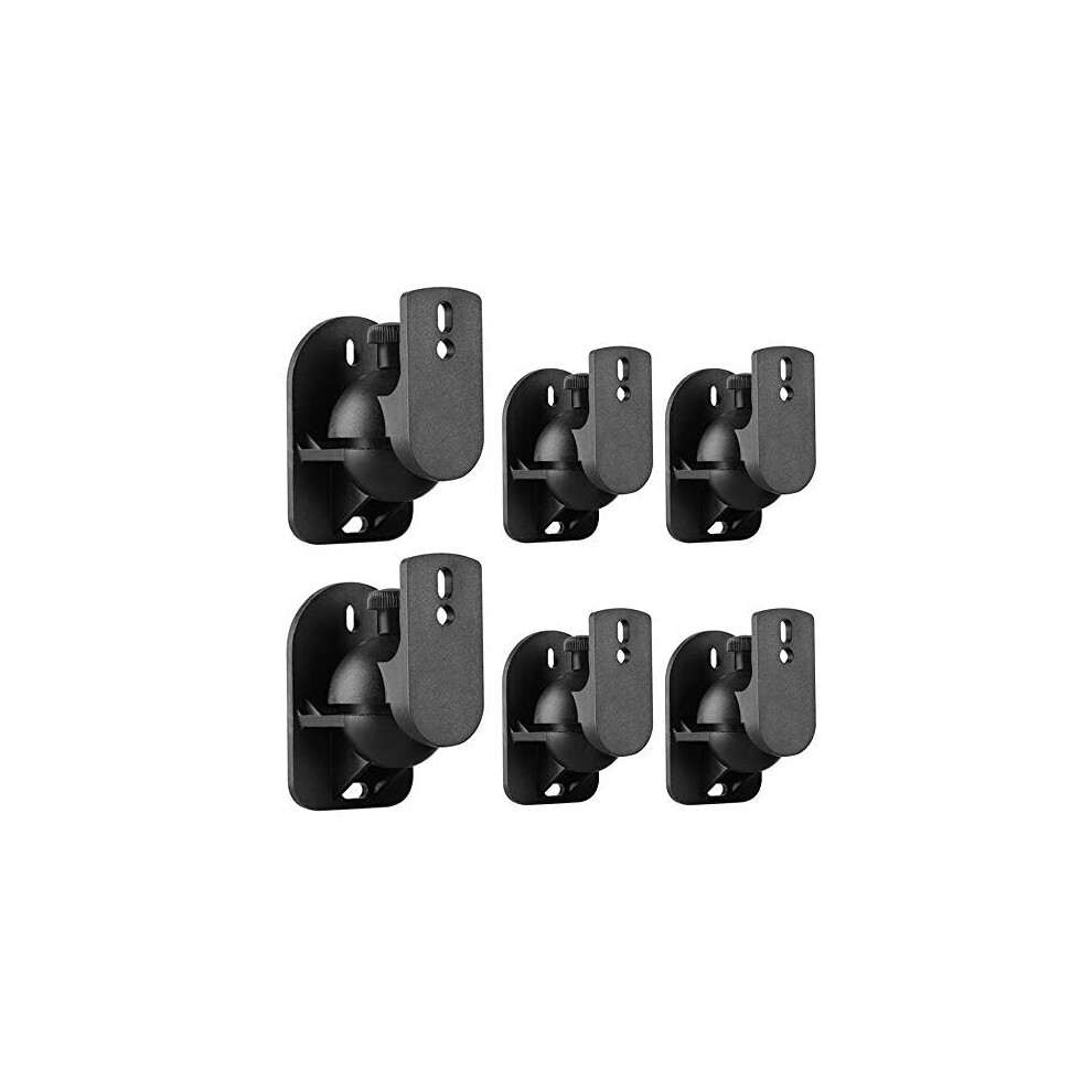 Tnp Universal Satellite Speaker Wall Mount Bracket Ceiling Mount Clamp With Adjustable Swivel And Tilt Angle Rotation For Surround Sound System Satel 5004464724934