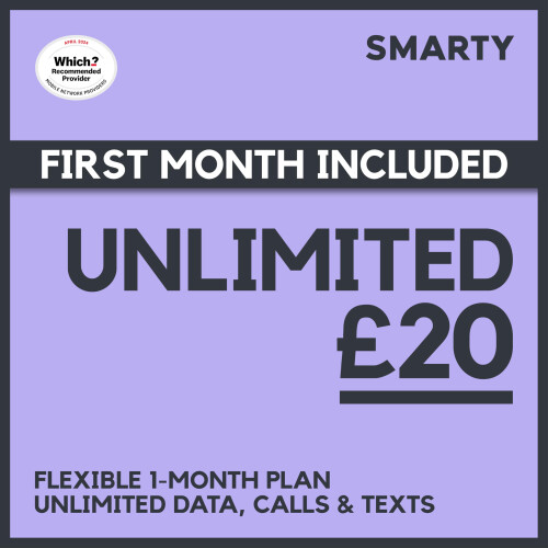 SMARTY UNLIMITED Pre-loaded Pay As You Go SIM