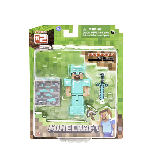 Minecraft Set di Figure Diamond Steve
