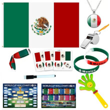 (Mexico) 2026 FIFA World Cup Fan Kit Event Matrix Flag Party Cheering Props Poster Whistle