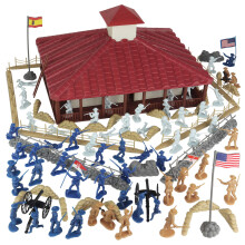 BMC San Juan Hill Rough Riders - Set di Soldatini in Plastica 102pc