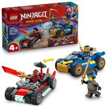 Lego Ninjago Rogue Vs. Drix Duello di Auto da Corsa Giocattolo 71840 Set di Costruzioni per 4+