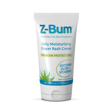 Z-Bum Dagelijkse Vochtinbrengende Luieruitslagcrème - Baby Luieruitslag, Schuren, Volwassen Incontinentie Irritatie - Met Aloe, Vitamine E, Zinkoxide