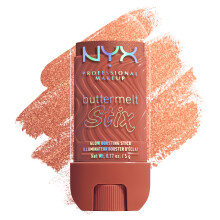 NYX PROFESSIONAL MAKEUP Buttermelt Glaze Stix, Niet-vette Highlighter Stick Met Tot 8UUR Make Up Draagbaarheid - 13 Left On Melt (Koper)