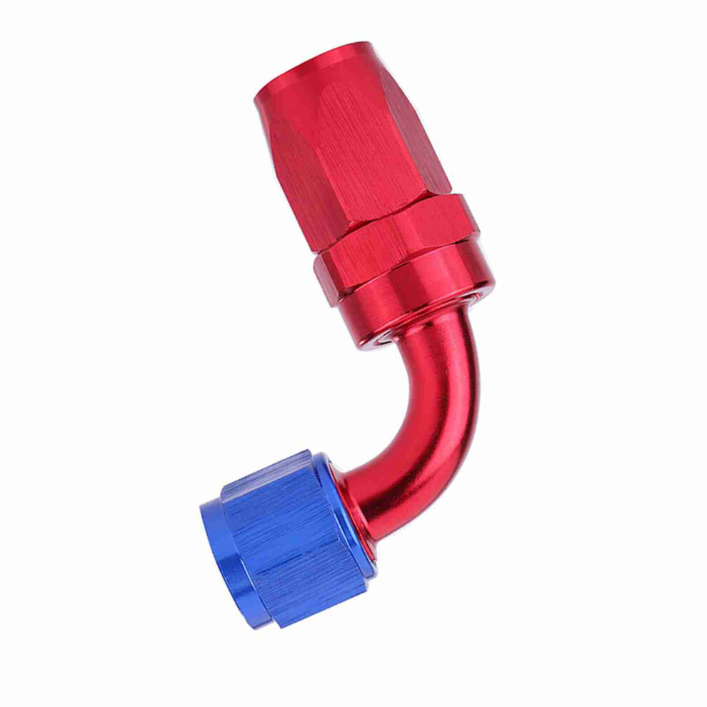 An10 Oil Cooler Adapter 90 Swivel Fitting Blue/Red 7293282206250