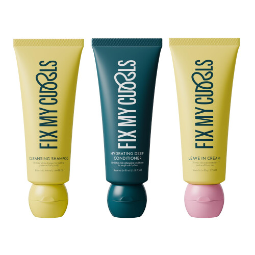 Fix My Curls 3 Schritte Lockenpflege Bundle | Shampoo, Conditioner & Leave-In-Creme