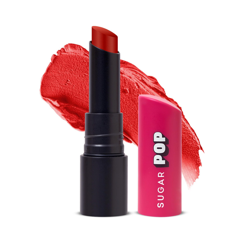 Sugar Pop Matte Ultrastay Lipstick | Vitamin E | 100% Transferproof - 10 Red Rebel 4 Gm