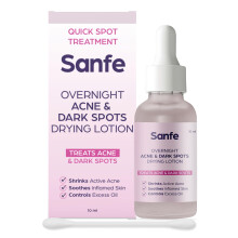 Sanfe Nacht Acne & Donkere Vlekken Drooglotion | Salicylzuur 1% | Snelle Actie Tegen Acne, Vlekken, Mee-eters