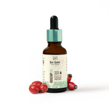 Nat Habit Ren Röd Nyponolja, Kallpressad För Djupt Fukt, Slät & Glödande Hud, 30Ml