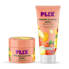 Plix The Plant Fix Peaches & Lemon Detan Bump Eraser Scrub (200G) & Body Lotion SPF 30 (150Ml)
