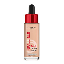 L'Oreal Paris Infallible 24H Tinted Serum Foundation, Lätt Vikt, Glowy Finish, 30Ml