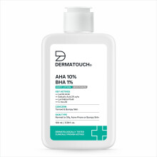Dermatouch Aha 10% Bha 1% Body Lotion För Män & Kvinnor | Fuktighetskräm För Torr Hud - De-Tan & Bumpy Skin |