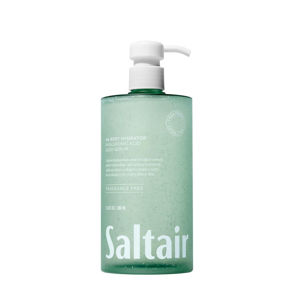 Saltair Hyaluronic Acid Body Serum - Hydrating Body Lotion For Smoother Looking Skin - Sheer Gel Moisturizer With Sodium Hyaluronate & Red Algae - Fra