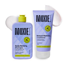 Moxie Beauty Scalp Sos Wash Duo | Clarificante Y Hidratación Profunda | Piroctona Olamina, Aha, Manteca De Cacao & Biotina