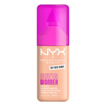 NYX PROFESSIONAL MAKEUP Make 'Em Wonder Flytande Foundation, 24H Makeup Med Mjuk Matt Finish, Byggbar Full Täckning - 05 Fair Ivory