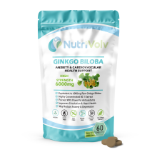 NutriVolv Ginkgo Biloba 6000mg Tablets 60 Pack