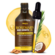 Gutaderme Rosmarinolja För Hårväxt (3.4 Fl Oz) Infuserad Med Biotin, E-Vitamin, Mandelolja & Kokos - Stärker, Närande & Volymiserande